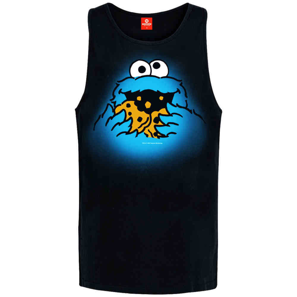 Sesame Street - Cookie Monster Haut sans manches - Noir